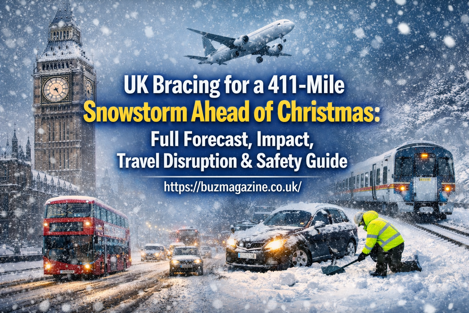 UK Bracing for a 411-Mile Snowstorm Ahead of Christmas: Full Forecast, Impact, Travel Disruption & Safety Guide muje is tittle k related image bna do 1535by1024 ki sath ye b add kr dena https://buzmagazine.co.uk