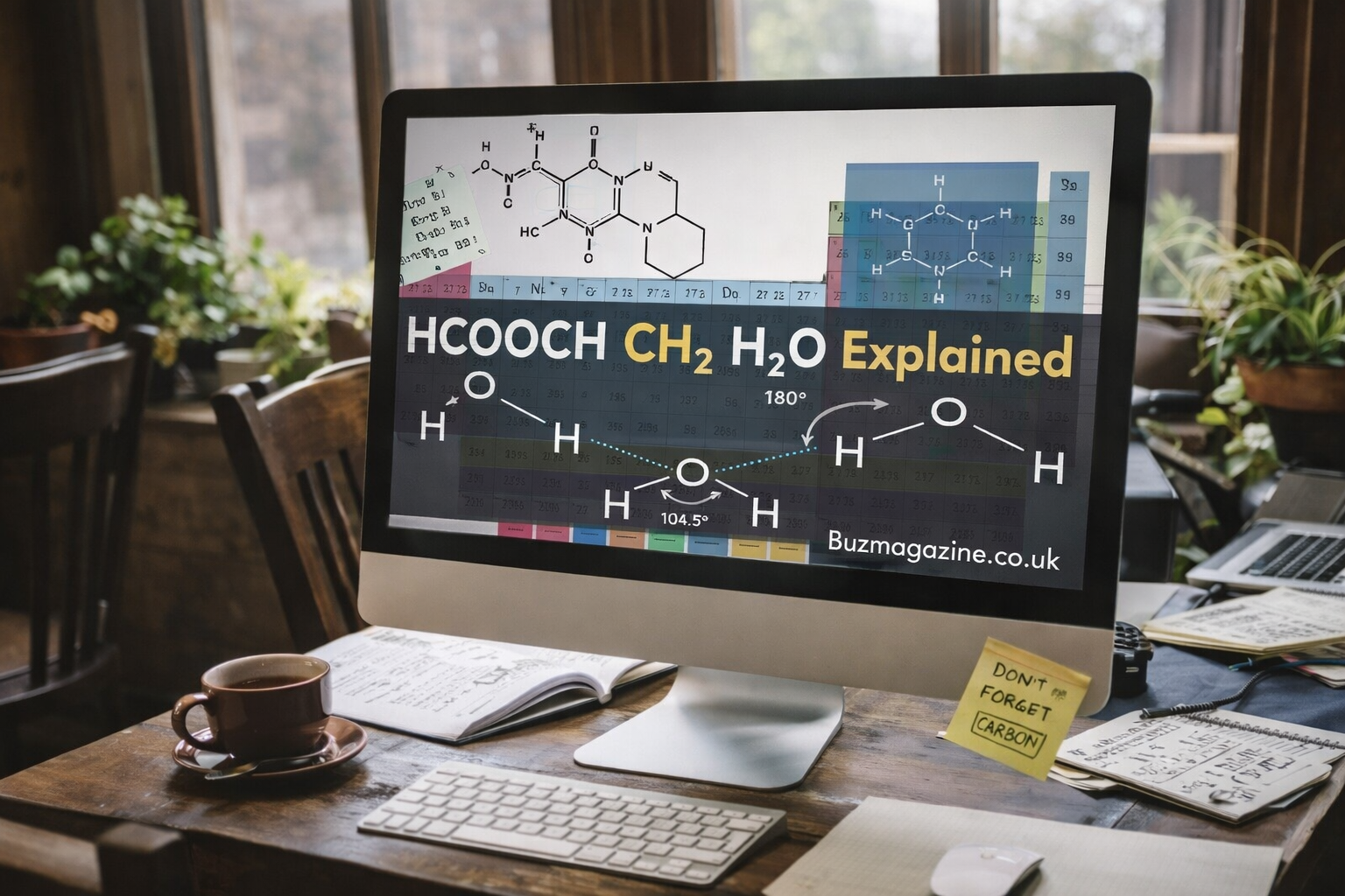 HCOOCH CH₂ H₂O Explained: Meaning, Structure, Reactions & Applications