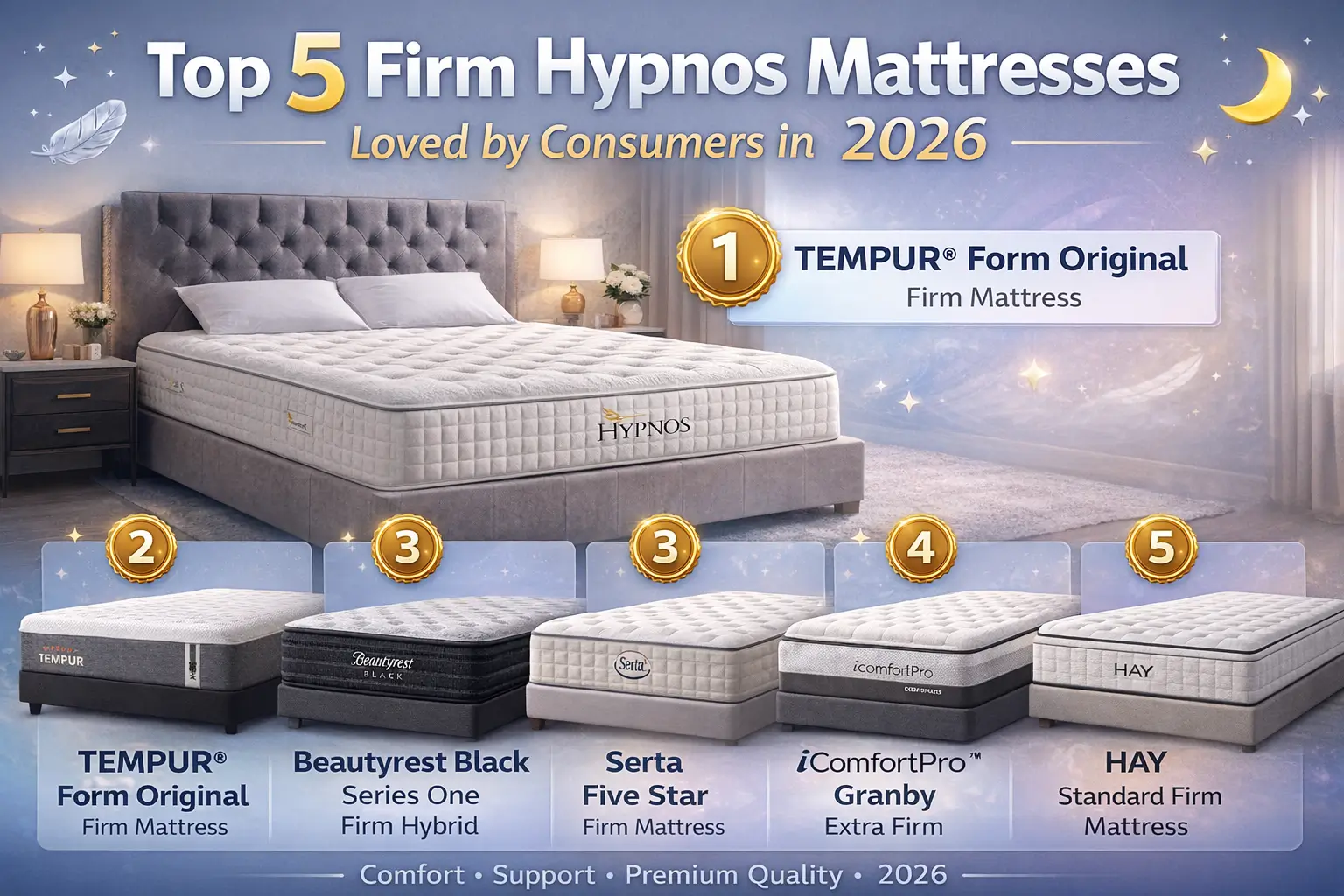 Top 5 Firm Hypnos Mattresses Loved by Consumers in 2026